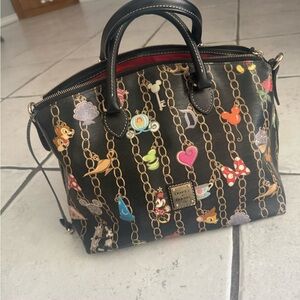 Dooney & Bourke Black Multicolor Disney Satchel